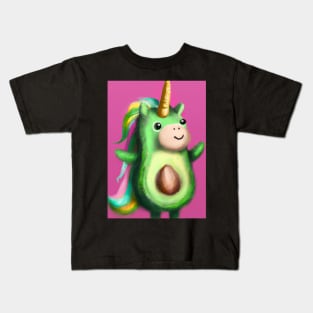 Cute Unicorn Avocado Kids T-Shirt